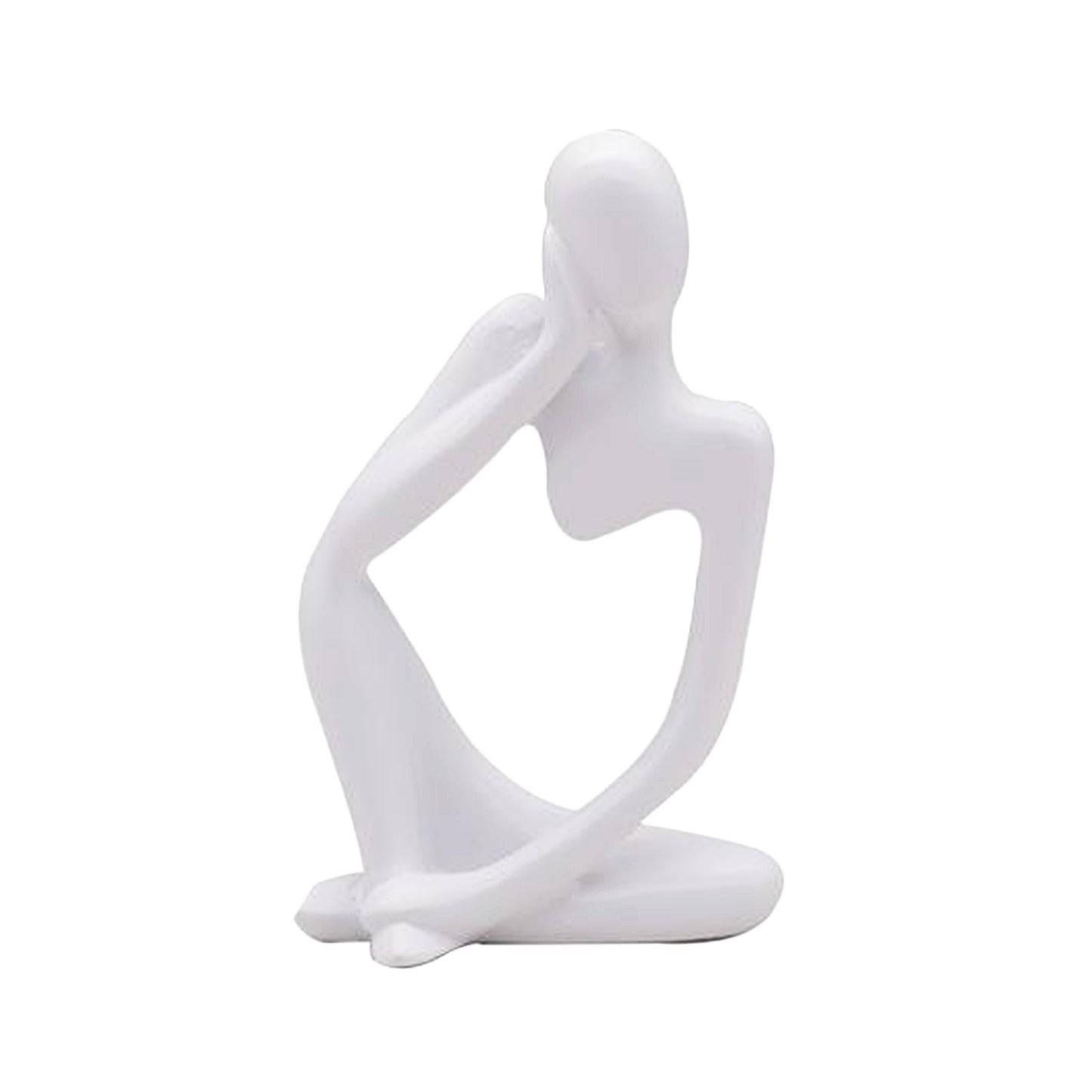 Abstrakte Skulptur „Thinker“ – Moderne Dekofigur aus Kunststein