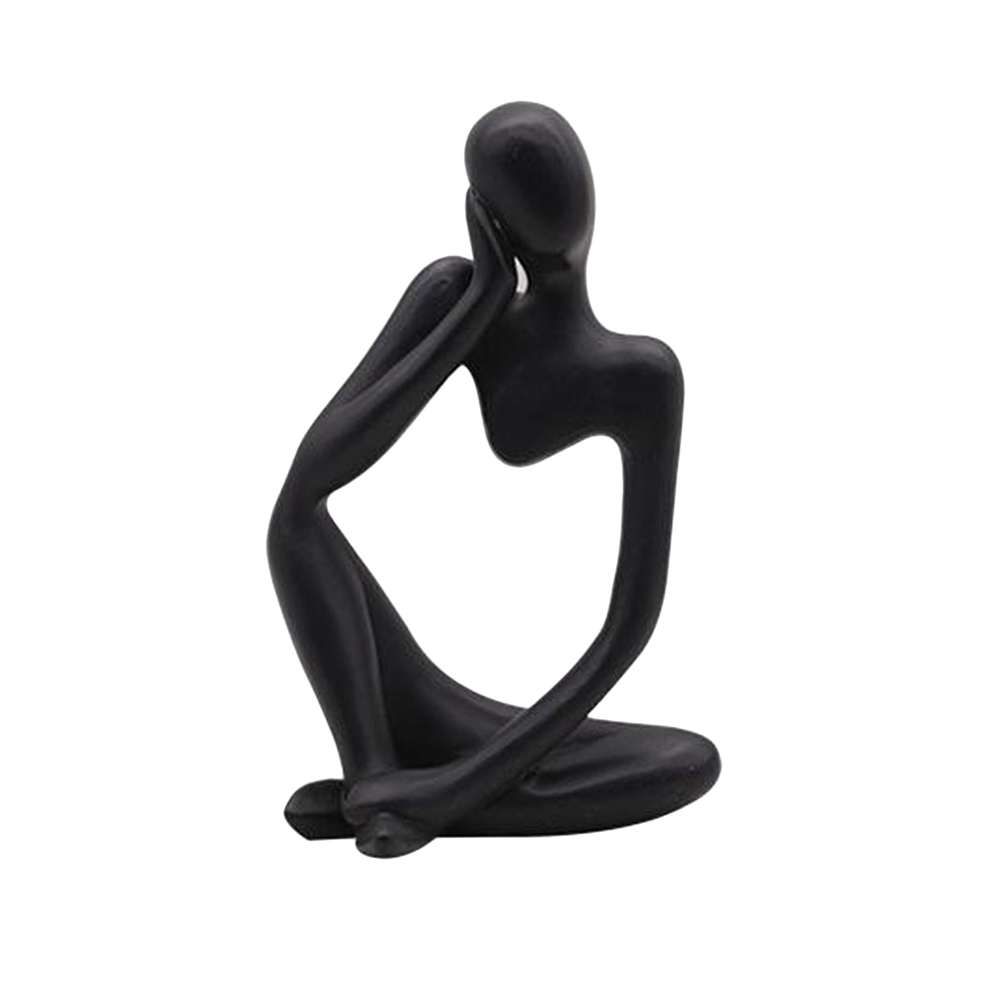 Abstrakte Skulptur „Thinker“ – Moderne Dekofigur aus Kunststein