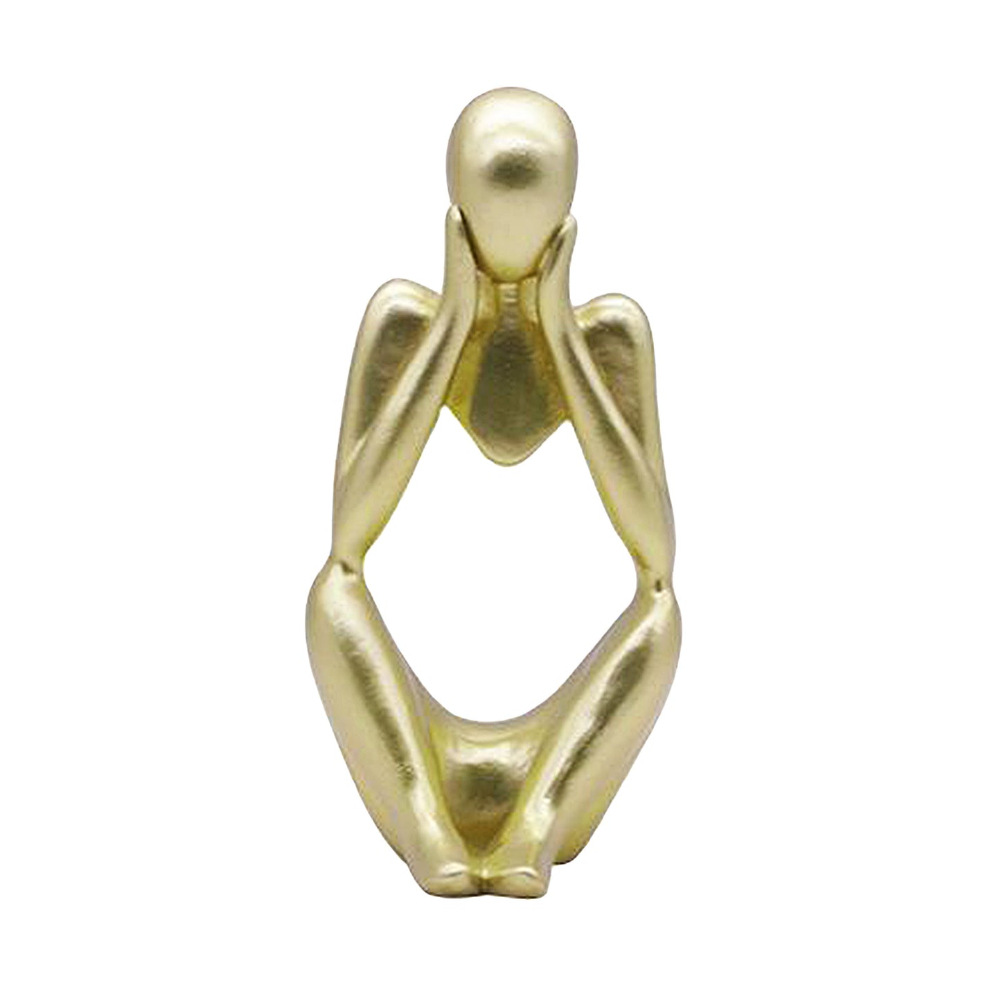 Abstrakte Skulptur „Thinker“ – Moderne Dekofigur aus Kunststein